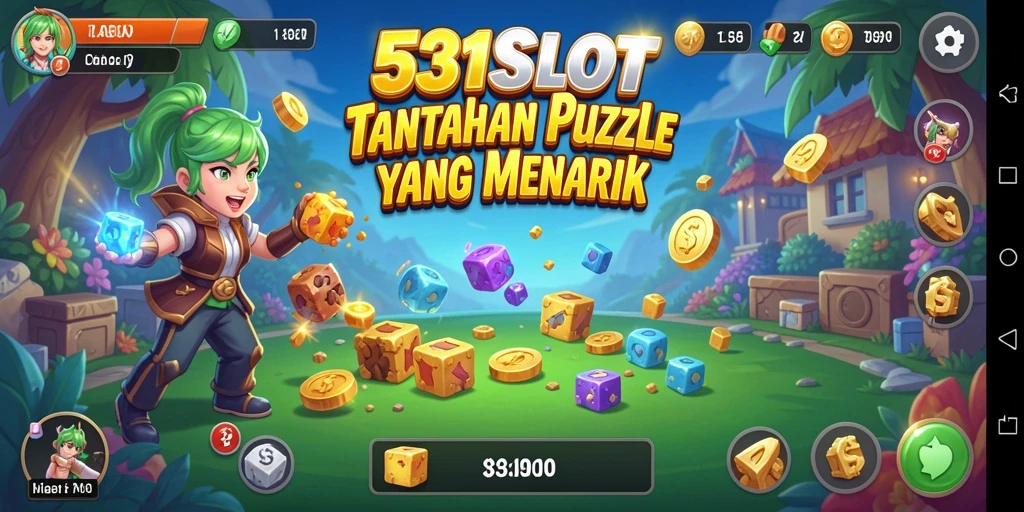 Screenshot gameplay 531SLOT menampilkan tantangan puzzle yang menarik.