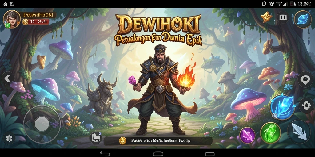 Tampilan gameplay DEWIHOKI yang menyenangkan dan mendebarkan.