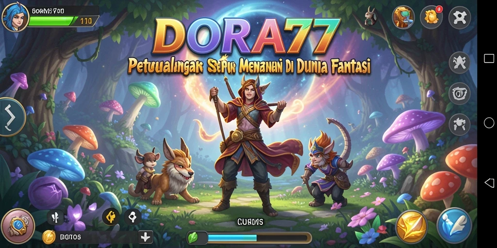 Tampilan gameplay DORA77 yang memukau dan penuh tantangan.