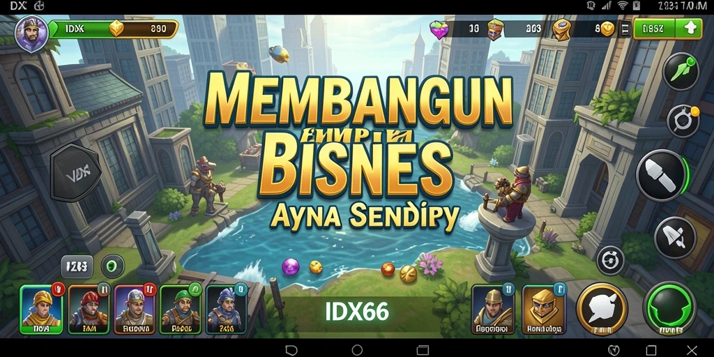 Tampilan gameplay seru di dunia bisnis Tycoon.