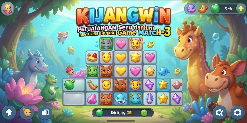 Gameplay seru KIJANGWIN dengan kombinasi warna yang menantang.