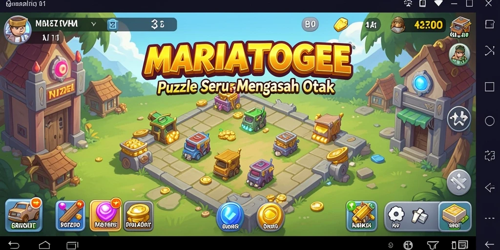 Tampilan gameplay MARIATOGEL yang menarik dan menantang.