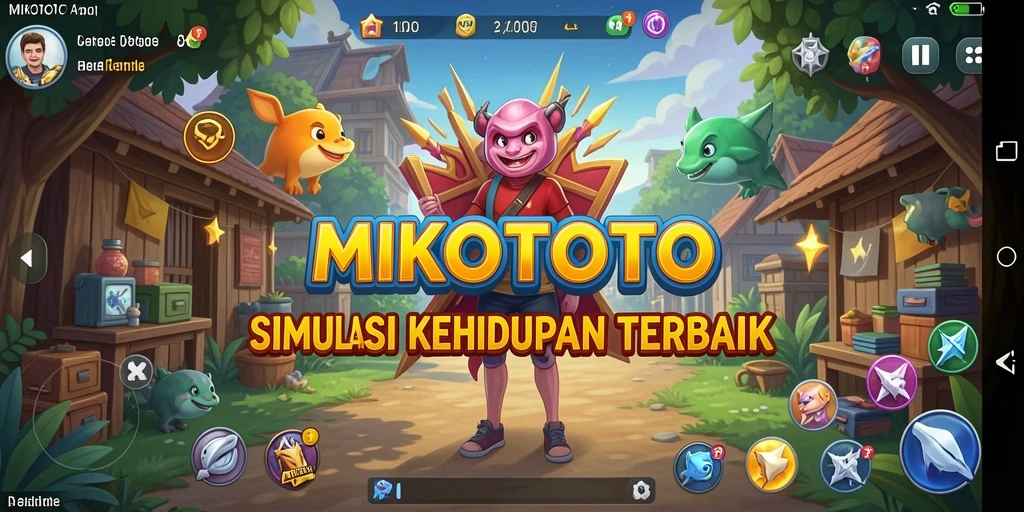 Tampilan gameplay MIKOTOTO yang mencerminkan simulasi kehidupan.