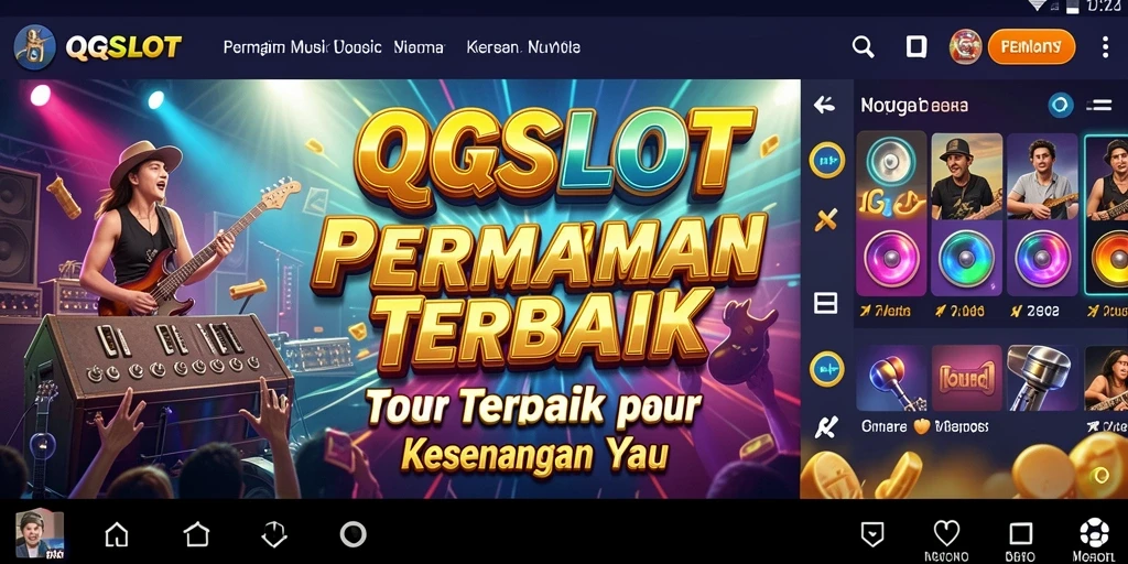 Tampilan gameplay QQSLOT yang seru dengan berbagai lagu.