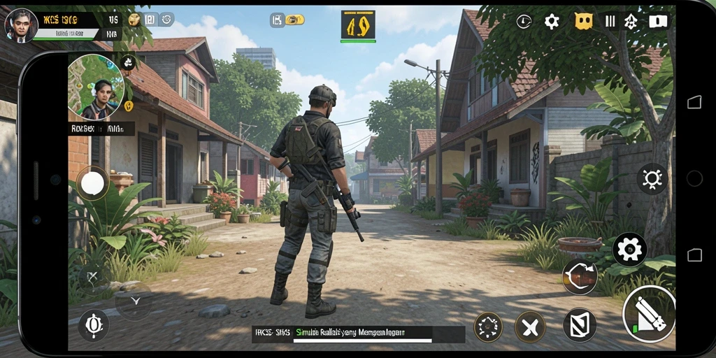 Tampilan gameplay RK55 yang mengasyikkan dan interaktif.