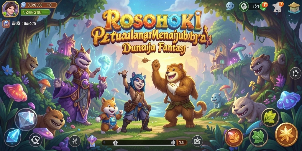 Tampilan gameplay seru dari ROSOHOKI dengan berbagai petualangan menantang.