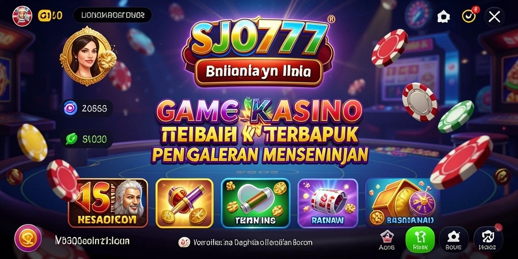 Tampilan menarik dari permainan Kasino di SJO777.